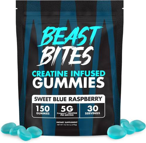Creatine Infused Gummies - 5G Creapure Creatine Monohydrate per Serving - NSF Certified for Sport - 30 Servings