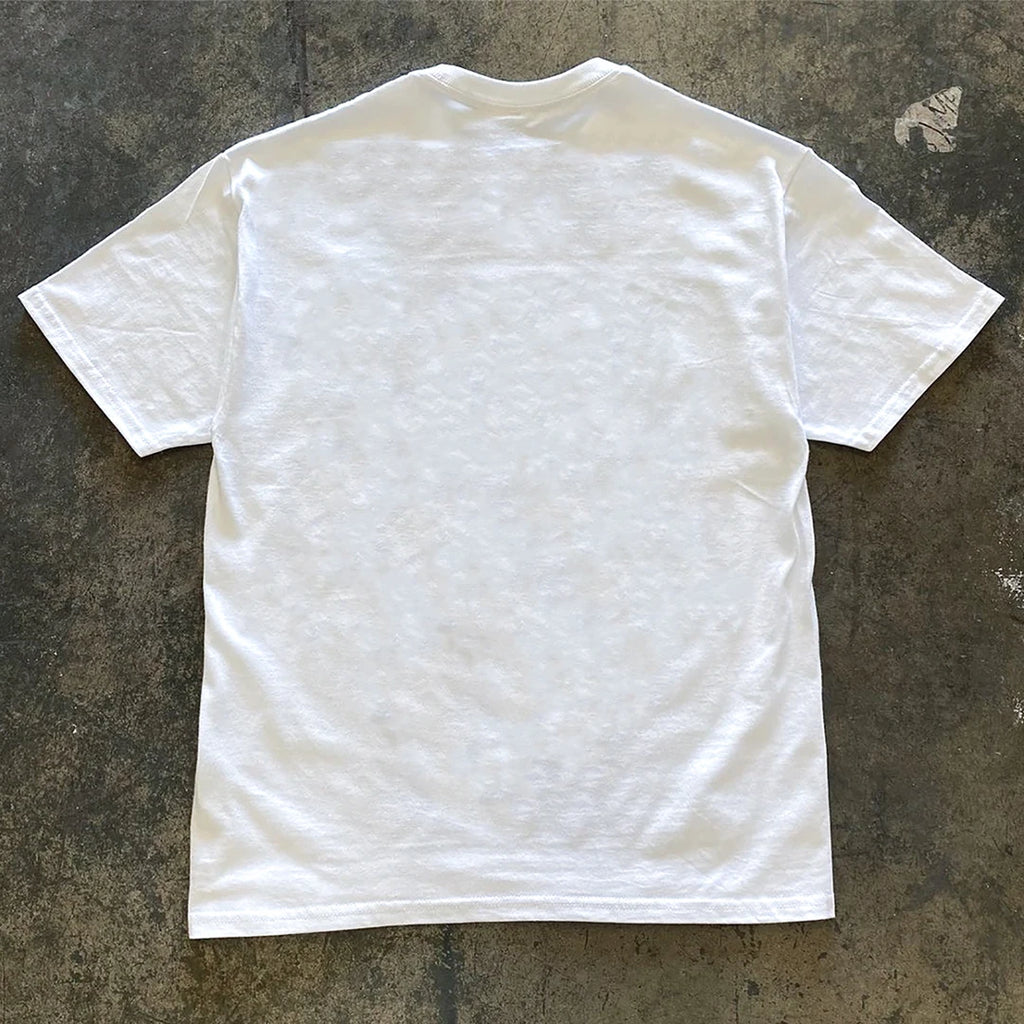 Short-Sleeved T-Shirt Top Heavy Cotton F1 Racing Printing Creative Loose White Opaque Half-Sleeved Shirt Durable and Resistant
