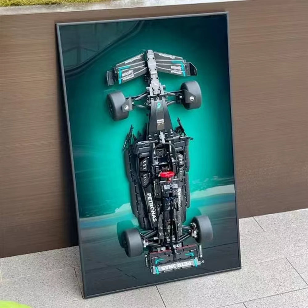 Display Wallboard for Lego 42206 Oracle Red Bull Racing RB20 F1,Adult Collectibles for Lego Car Wall Mount Building Blocks